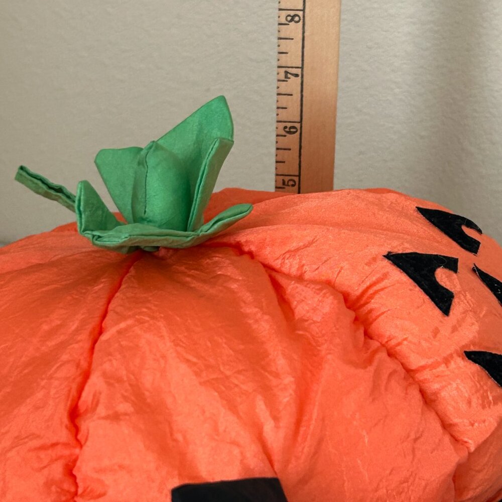 Gibson Greetings Pumpkin Plush Nylon Jack o Lantern Halloween Parachute 1993 - Picture 7 of 16